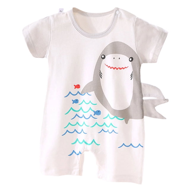 Akiihool Cache-Couches pour Bébé Tenue 1re Coton Cache-Couche à Manches Courtes pour Nourrisson (Gris,Nouveau-Né)
