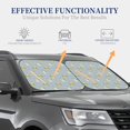 thumbnail image 4 of KLL Bébé Éléphant Girafe pour Pare-Brise Pare-Soleil 2 Pcs Pliable pour Fenêtre avant de Voiture pour la Plupart des Berlines SUV Camion-Petit, 4 of 6