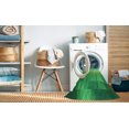 thumbnail image 2 of Ahgly Tapis d'Intérieur Lavable en Machine Carré Transitionnel Vert Néon, 3 Pieds Carré, 2 of 7