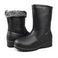 thumbnail image 1 of Comfy Moda Women's Winter Snow Boots Leather Waterproof With Ice Gripper ALASKA, 1 of 7