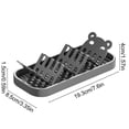 thumbnail image 3 of CaiYueKe Soap Dish Organizer with Drain, Bathroom Kitchen Sink Storage Rack, Plastic Soap Holder Tray for Soap Sponge Scrubber, Bear Ear Design Countertop Organizer, 3 of 7