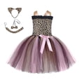 thumbnail image 1 of FhsagQ Robe pour Filles Robe pour Tout-Petites Filles Mode Sans Manches Design Animal Robe de Soirée de Fête Performance pour Enfants Vêtements Filles Robes de Pâques Taille 5 Robes Formelles pour Filles 8-10 Bleu Gris 7-8 Ans, 1 of 5