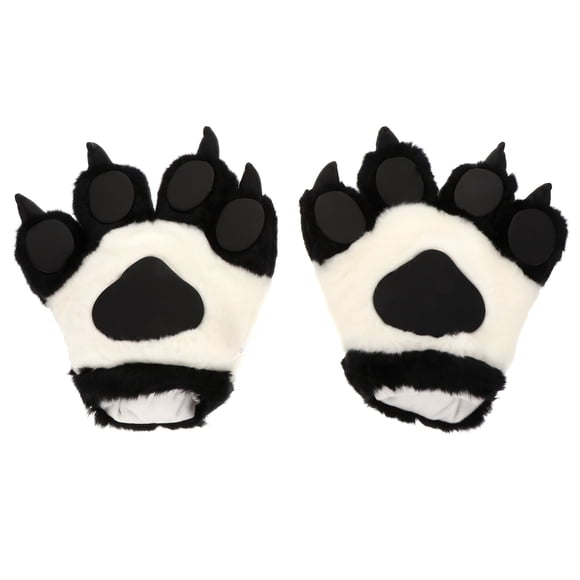 1 Paire de Gants Palmier en Peluche Ours Tigre Costume Cosplay