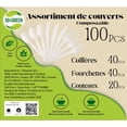 thumbnail image 2 of Go4Green Assorted Cutlery Set (Spoon 40 pcs, Forks 40 pcs, Knives 20 pcs), 2 of 5