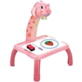 thumbnail image 1 of Pink Kids Projection Drawing Board With Light Table And Crayons For Art Activities Educational Gift Age 3 Plus Plastic, 1 of 7