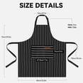 thumbnail image 2 of Oleegame 1PC Pretty Apron Aprons For Unisex With Pockets Chef Aprons For Cooking Apron Adjustable Bib Kitchen Apron Black, 2 of 5