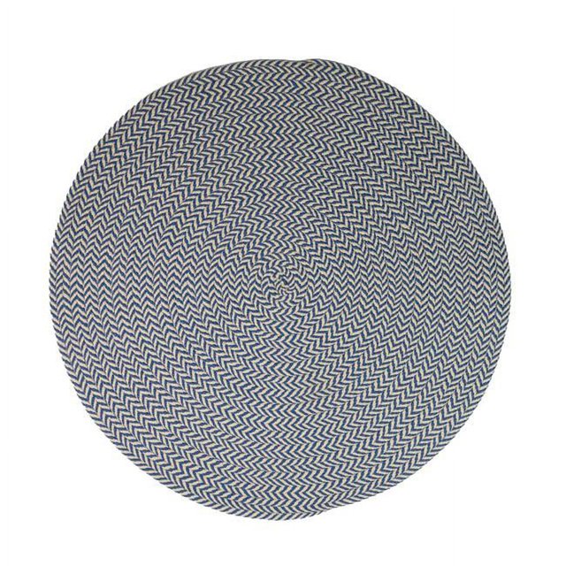 Colonial Mills IB03R035X035 35 x 35 Po Ibiza Tissé Chevron Paillassons&44; Marine