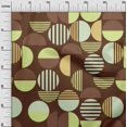 thumbnail image 3 of oneOone Velvet Brown Fabric Geometric Craft Projects Decor Fabric Printed By The Yard 58 Inch Wide, 3 of 4