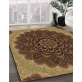 thumbnail image 3 of Ahgly Tapis Rectangulaire Lavable en Machine Intérieur Transitionnel Brun Cannelle, 4 Pieds x 6 Pieds, 3 of 7