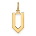 thumbnail image 1 of Diamond2Deal 14K Yellow Gold Letter V Initial Pendant for Women, 1 of 3