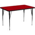 thumbnail image 1 of Pemberly Row 31" x 48" x 30" Thermal Fused Laminate Top Activity Table in Red, 1 of 2