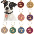 thumbnail image 1 of 10Pcs Pet Dog Cat ID Tag  Claw Engraved Collar Pendant Key Holder Bag Decor, 1 of 10