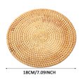 thumbnail image 3 of Binwennn Plate Mats for Dining Table 4 Pcs Rattan Trivets For Hot Dishes Insulated Hot Pads Durable Pot Holder For Table Heat Mats For Kitchen, 3 of 6