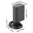 thumbnail image 3 of Hearth & Gear Heavy Duty Door Stop With Strong Retractable Lock System For Home And Use Wind Automatic Door Holder With Modern Design Flip It Cap Baby Proof Door Stopper to Keep Door Open Door Stopper, 3 of 5