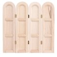 thumbnail image 2 of Furniture Mini Wooden Screen 1:12 Retro Miniature Scene Furniture Model Dollhouse Accessory, 2 of 7