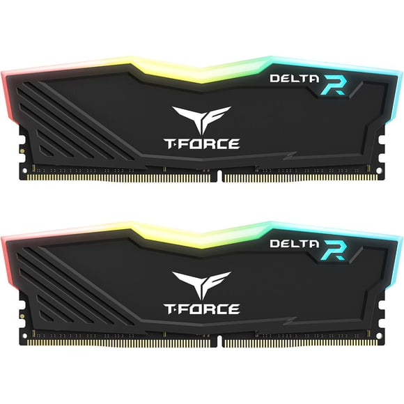 Team T-Force Delta RGB 16GB (2 x 8GB) 288-Pin PC RAM DDR4 3200 (PC4 25600) Desktop Memory Model TF3D416G3200HC16FDC01