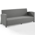 thumbnail image 4 of Crosley Bradenton Wicker Patio Sofa in Gray, 4 of 9
