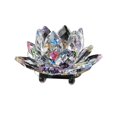 thumbnail image 3 of Birdeem Colored Crystal Glass Lotus Candle Tea Lamp Holder Buddhist Candle, 3 of 5