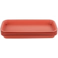 thumbnail image 4 of 4Pcs Rectangular Plant Saucers Plastic Plant Saucers Planter Drip Tray Flower Pot Saucers, 4 of 8