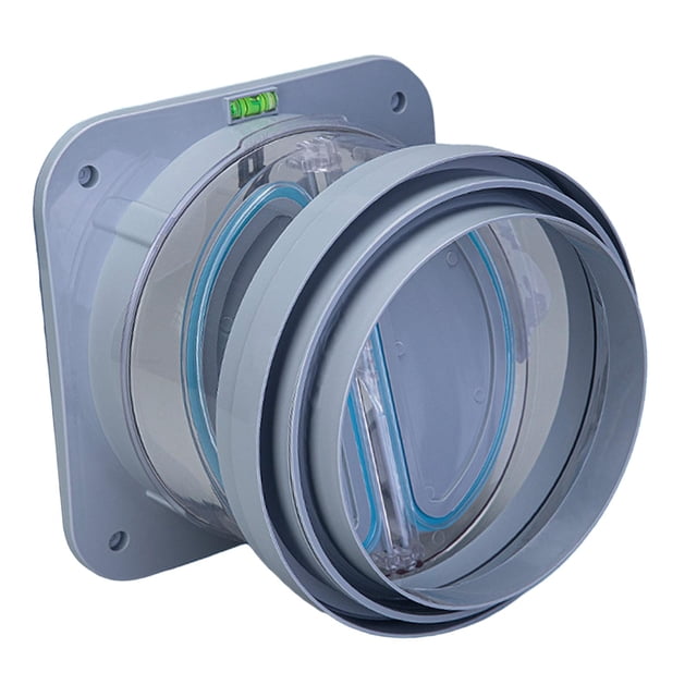 serony Duct Adaptor Butterfly Check Valve for L Hoods Range Exhaust Blue Kitchen Fans Gray S