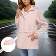 thumbnail image 2 of Women's Rain Jacket 2025 - Waterproof Lightweight Hooded Windbreaker Packable with Pockets, 2 of 8