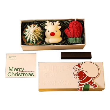 Christmas Gift Set Scented Candles Holiday Decor With Gift Box For Home Office Desk Party Decorations Holiday Season Decor