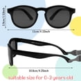 thumbnail image 2 of Glasses Riding Eyewear for Kids Lightweight Foldable Polarized Sunglasses with Silicone Frame for Outdoor Comfort and Convenience, 2 of 3