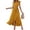 Yellow, variant on Women's Summer Casual Dress, Embroidered Sleeveless Dress with Lace Trim and V-Neck for Daily Wear