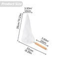 thumbnail image 3 of Wooden Handle Coffee Cloth Filter White 1 Piece Coffee Cloth Handle With Filter Bag Drip Coffee Brewing Pot Set, 3 of 6