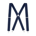 thumbnail image 1 of Buyless Fashion Suspenders for Men - 48" Elastic Adjustable Straps 1 1/4" - X Back, 1 of 7