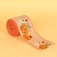 thumbnail image 2 of Binwennn Fall Autumn Wired Edge Ribbon Thanksgiving Wired Ribbon Pumpkin Maple Leaf Truck Wired Ribbon Wrapping Crafts Ribbon For Autumn Decorations Event Wristbands Custom Event Dress Event Chairs, 2 of 5