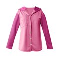 thumbnail image 4 of Swstbby Soldes d'Automne! Hauts d'Automne pour Femmes Grande Taille, Chandail à Capuchon à Manches Longues Patchwork Contrasté Décontracté Rose Vif TTG, 4 of 5