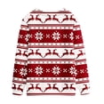 thumbnail image 3 of Penkiiy Chandail Unisexe à Manches Longues pour Homme, Graphique Drôle de Noël Laid 2TG Rouge, 3 of 4