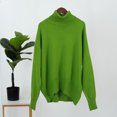 thumbnail image 2 of Yuyuzo Baggy Sweater for Women Long Sleeve High Neck Ribbed Knit Pullover Solid Color Fall Winter Sweater Tops, 2 of 3