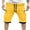 Yellow, variant on FcBaudy Mens Shorts, Shorts Men Men's Casual Solid Color Casual Drawstring Pockets Elastic Sports Shorts Men Pants