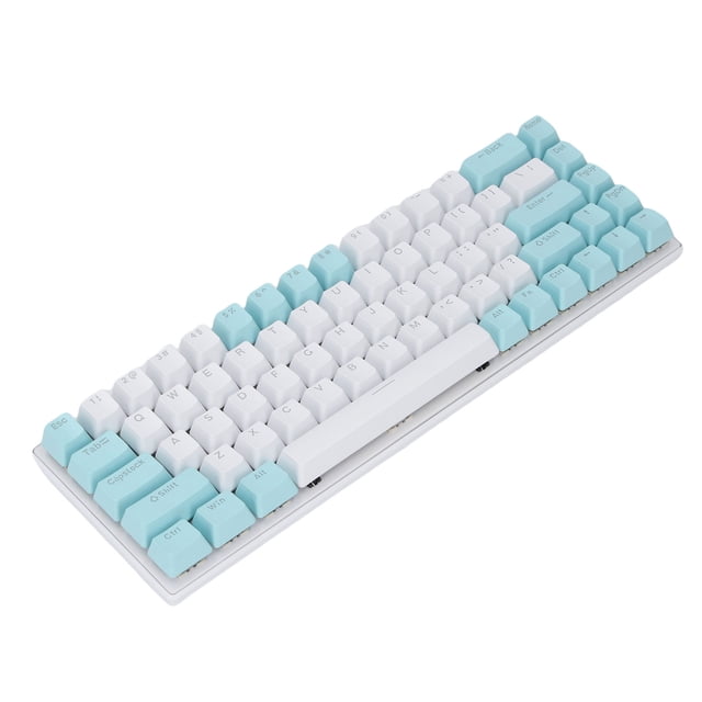 Clavier Mécanique de Jeu 60 % Commutateur Bleu RVB 68 Touches Clavier de Jeu Filaire pour PC Portable