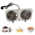 thumbnail image 2 of Portable Dual Electric Countertop Burner, Coil Cooktop Tabletop Stove With Efficient Power For Seamless Cooking At Home Or On The Go (2000W), 2 of 5
