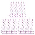 thumbnail image 1 of mmirethe 6pack/lot Swirl Pendant For Graduation Celebration Exquisite Craft Wide Application Birthday Star Spiral Pendant PVC Rose Purple 3Set, 1 of 6