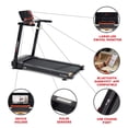 thumbnail image 4 of Sunny Health & Fitness Interactive Slim Folding Treadmill with Advanced Brushless Technology, Enhanced Stabilization, Exclusive SunnyFit App Bluetooth Connectivity, 12-Level Auto Incline, 4 of 9