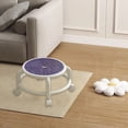 thumbnail image 4 of Purple Breathable Rolling Stool With 360 Degree Wheels 26 X 26 X 19 Inches Mesh Design Swivel Seat For Home Office Compact Mobile Stool Lightweight Portable Seat Space Saving Ergonomic Des, 4 of 6