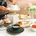 thumbnail image 4 of pitrice European Style Ceramic Cake Stand Fruit Rack Serving Tray for Snack White, 4 of 9