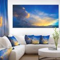 thumbnail image 1 of Dramatic Sunset Sky with Thunderstorm - Beach Photo Canvas Print, 1 of 3