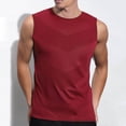 thumbnail image 3 of Cameland Tank Tops Men Workout Shirts for Men Men's Summer Solid Color Vest Sleeveless T Shirt Vest Top Athletic Shirts & Tops Mens Compression Tank Top, 3 of 5