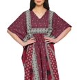 thumbnail image 4 of Moomaya Caftan pour Femmes Grande Taille Tenue d'Été Sortie de Plage Kimono Robe Caftan, 4 of 6