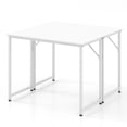 thumbnail image 1 of Gymax 2PCS Home Office PC Table Rectangular Meeting Room Table 40''x19.5'' w/ Metal Frame, 1 of 9