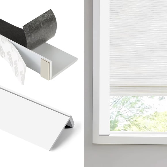 Blackout PVC Light Blocking Strips for Window Shades and Blinds - Blocks Light Along The Sides of Blackout Blinds,Side Tracks for Cordless Shades, Light Blocking Strips