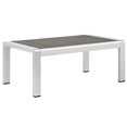 thumbnail image 4 of Modway Shore Ensemble de Canapé Sectionnel d'Extérieur en Aluminium de 6 Pcs pour Patio, Gris Argenté, 4 of 7
