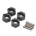 thumbnail image 2 of 4 Pieces Wheel Adapter Wheel Spacers Alloy Coupler Adapter Hub for 24 Fcx24 24 Crawler Dark Grey, 2 of 8