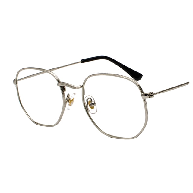 Redempat Fashionable Polarized Lens Small Frame Sun Glasses For Trendy Style silver anti-blue 1Set