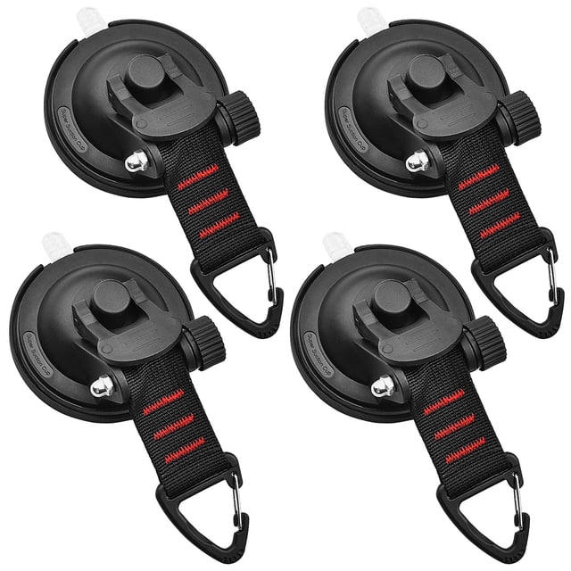 4pcs Suction Cup Securing Hook for Car Awning Tent Camping Tarp